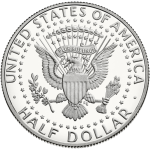 1964 kennedy half-dollar reverse